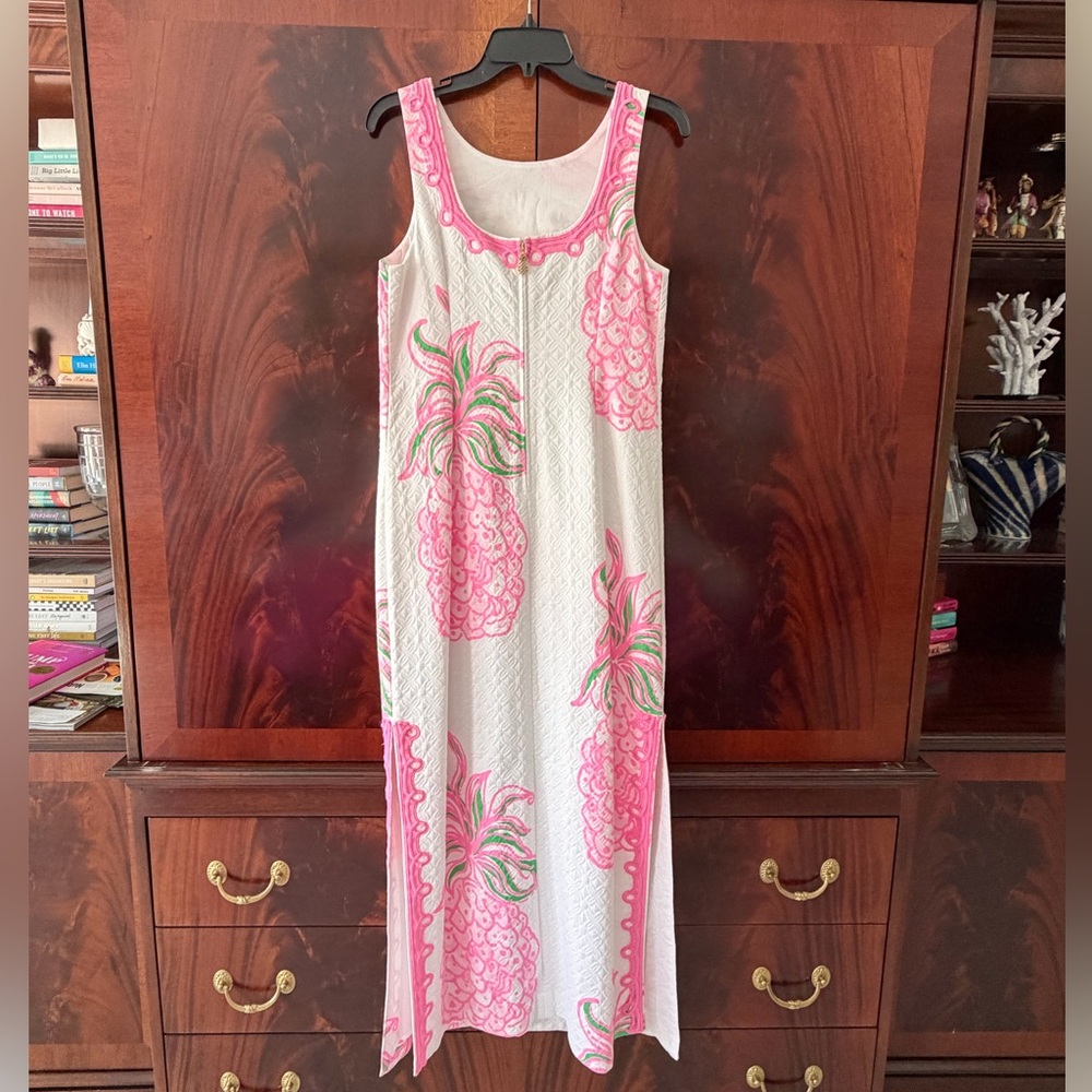 Lilly Pulitzer Marleigh Maxi Shift Party Like A Pineapple - Picture 7 of 17